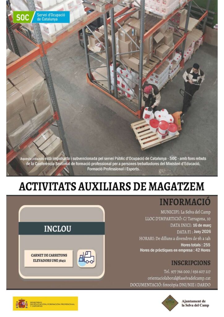 cartell magatzem març 2026