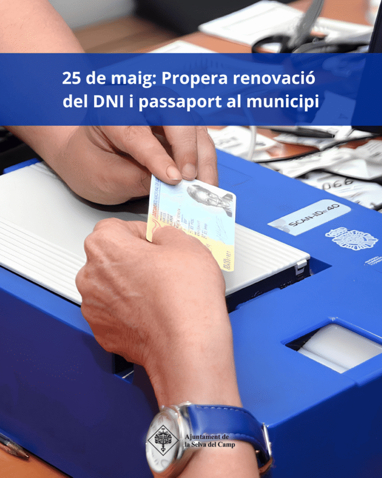 Renovació DNI i passaport maig 2026